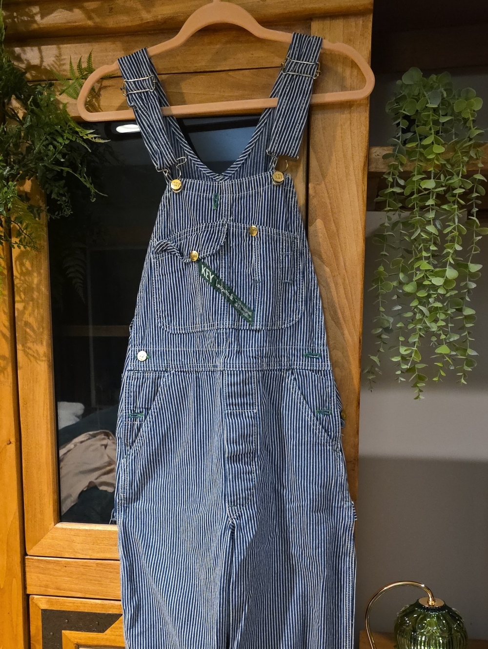 Key Imperial Striped Overalls